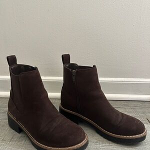Kensie Dark Brown Ankle Boots